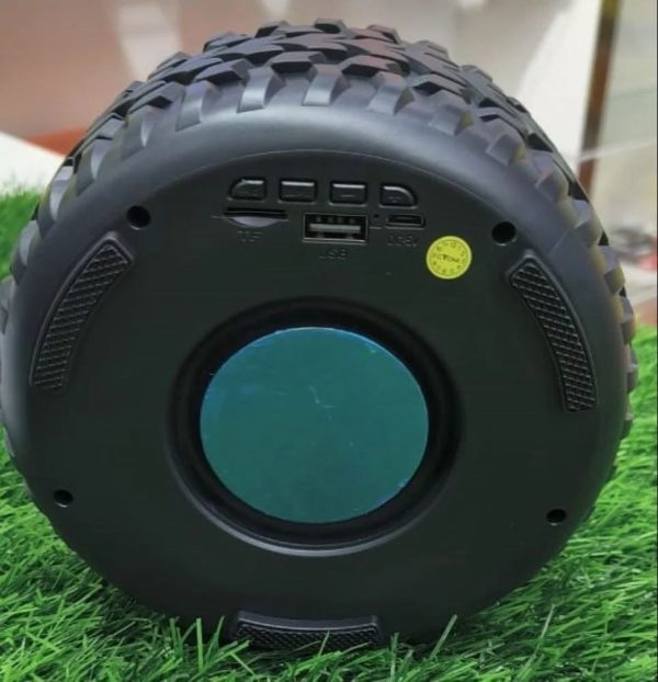 High-Powered Tyre-Shaped Bluetooth Speaker with Deep Extra Bass – Portable Wireless Speaker with Dynamic Sound, LED Lights & Unique Tyre Design for Home, Car, and Outdoor Use
