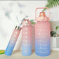 Sports Water Bottles 3 Pcs Set With Leak Proof Flip Top Lid (Random Color)