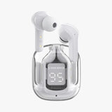 Air 31 TWS Wireless Earbuds: Crystal Clear Design, Bluetooth 5.3, LED Display, HiFi Stereo Sound, Noise Reduction Sports Headphones with Mic