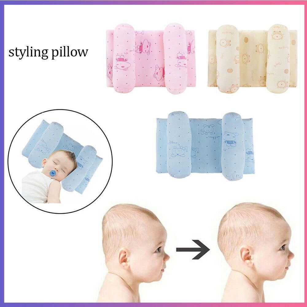 Adjustable Newborn Baby Head Shaping Pillow – Soft Support to Prevent Flat Head (Random Design)