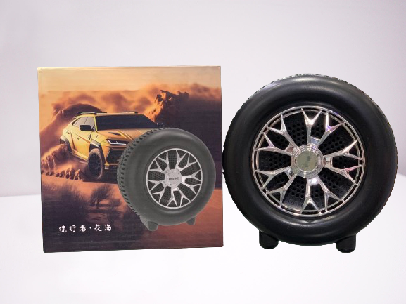 High-Powered Tyre-Shaped Bluetooth Speaker with Deep Extra Bass – Portable Wireless Speaker with Dynamic Sound, LED Lights & Unique Tyre Design for Home, Car, and Outdoor Use