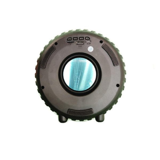 High-Powered Tyre-Shaped Bluetooth Speaker with Deep Extra Bass – Portable Wireless Speaker with Dynamic Sound, LED Lights & Unique Tyre Design for Home, Car, and Outdoor Use