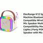 K12 Wireless Audio Microphone Bluetooth Speaker Portable Stereo Speaker Bluetooth Speaker Karaoke Speaker With Mic (random Color)