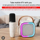 K12 Wireless Audio Microphone Bluetooth Speaker Portable Stereo Speaker Bluetooth Speaker Karaoke Speaker With Mic (random Color)