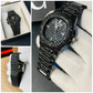 New Watch Collection Black Stone / Blacked Iced Out Stain-less Steel Chain Watch For Mens Fashion (black Without Box)