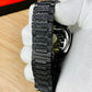 New Watch Collection Black Stone / Blacked Iced Out Stain-less Steel Chain Watch For Mens Fashion (black Without Box)