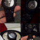 New Watch Collection Black Stone / Blacked Iced Out Stain-less Steel Chain Watch For Mens Fashion (black Without Box)
