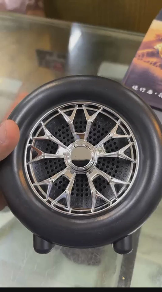 High-Powered Tyre-Shaped Bluetooth Speaker with Deep Extra Bass – Portable Wireless Speaker with Dynamic Sound, LED Lights & Unique Tyre Design for Home, Car, and Outdoor Use
