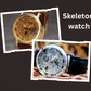 Skeleton Watch Stylish Watch Leather Strap ( Without Box )