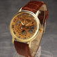 Skeleton Watch Stylish Watch Leather Strap ( Without Box )