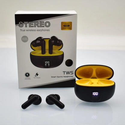 Stereo Wireless Earphones 895B – Bluetooth v5.4, Premium Deep Bass, Waterproof, Dustproof, LCD Display, Long Battery Life